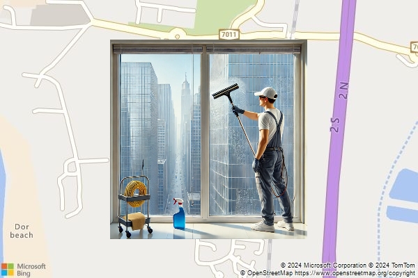 ניקיון חלונות במושב דור