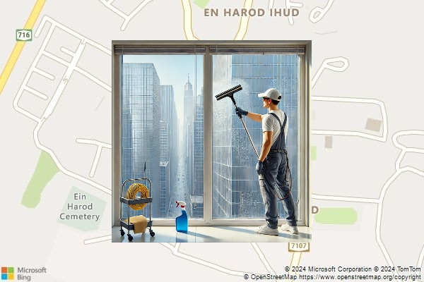 ניקיון חלונות בקיבוץ עין חרוד